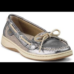 Sperry Angelfish boat shoe - 7.5 - pewter NWOT